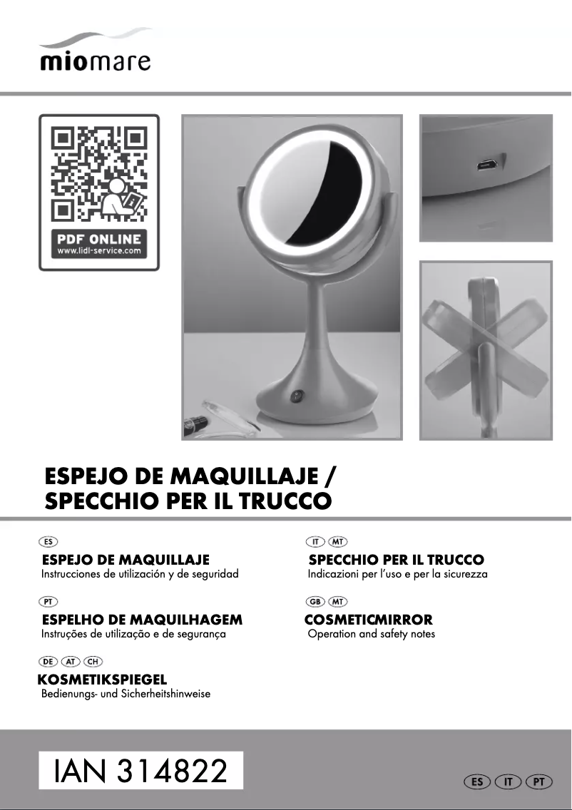 Page 1 de la notice Manuel utilisateur Miomare IAN 314822