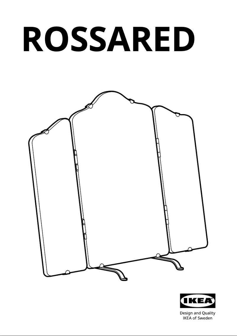 Page 1 de la notice Manuel utilisateur Ikea ROSSARED 805.070.43