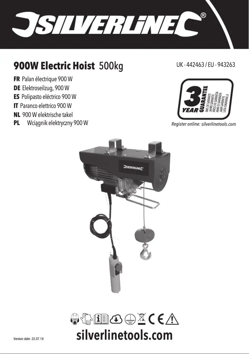 Page 1 de la notice Manuel utilisateur Silverline 442463