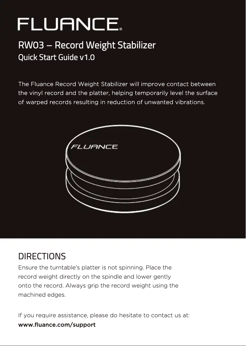 Page 1 de la notice Manuel utilisateur Fluance VB52