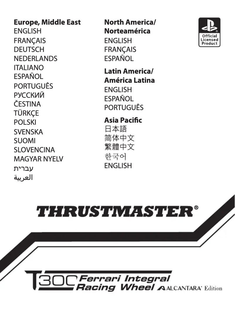 Page 1 of the manual User Manual Thrustmaster T300