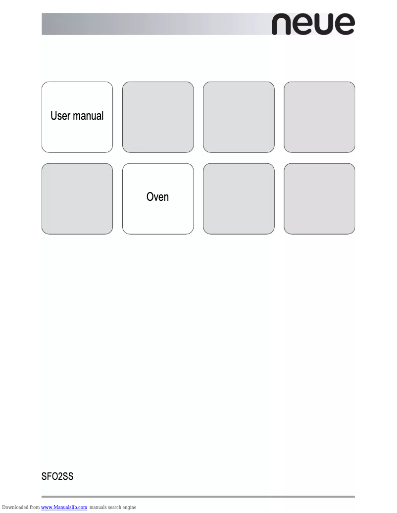 Página 1 del manual Manual de usuario Neue SFO2SS