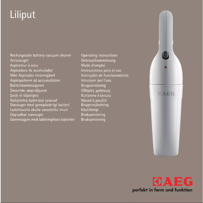 Page 1 de la notice Manuel utilisateur AEG Liliput AG1412