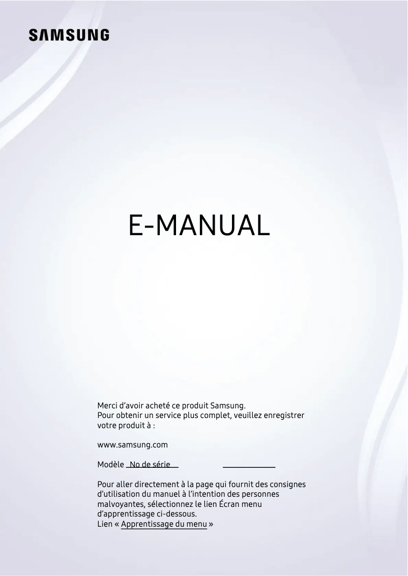 Página 1 del manual Manual de usuario Samsung UN55CU7000F
