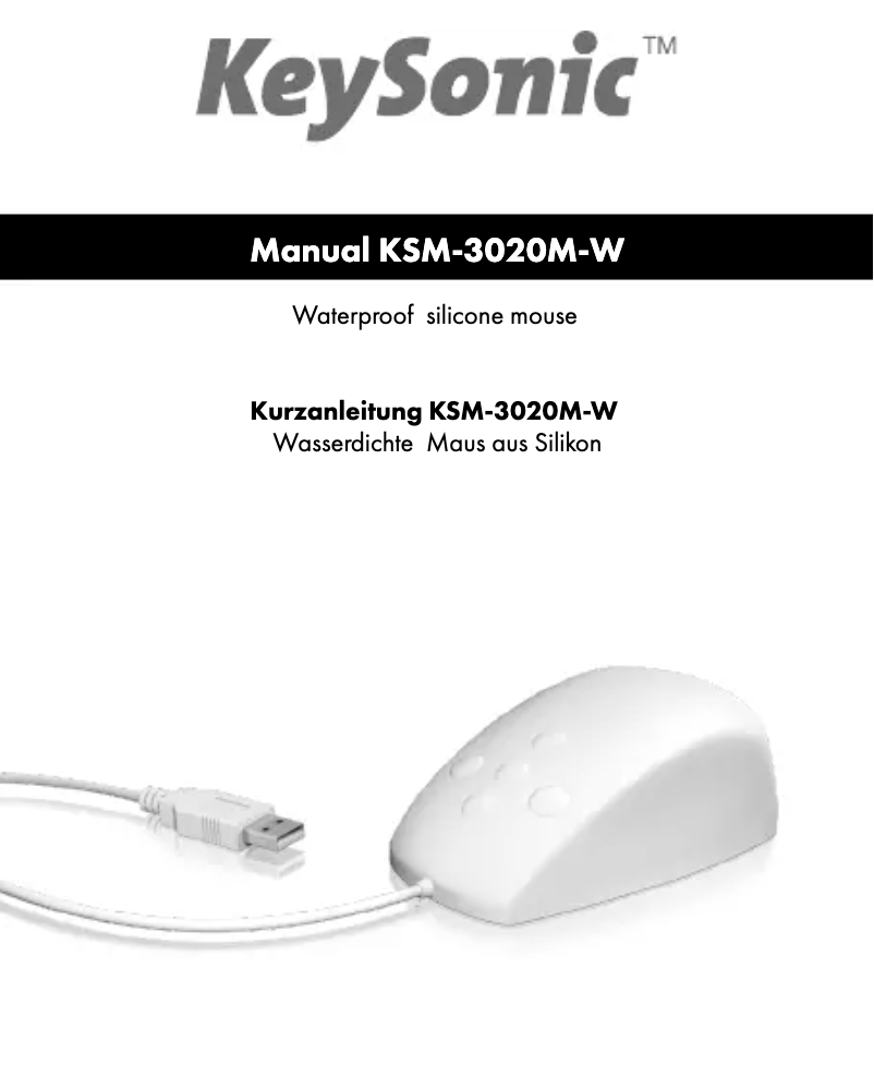 Page 1 de la notice Manuel utilisateur Raidsonic KSM-3020M-W