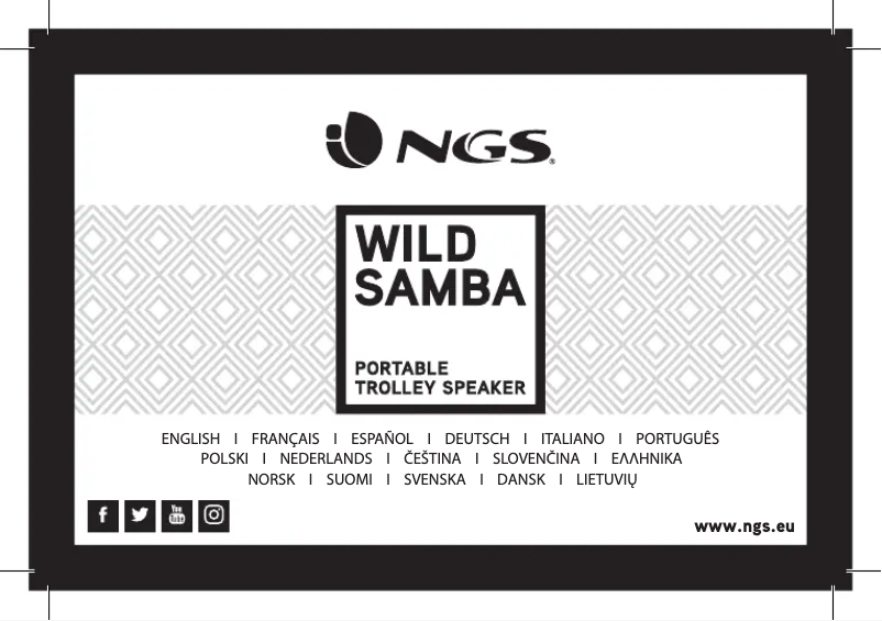 Page 1 de la notice Manuel utilisateur NGS WILD Samba