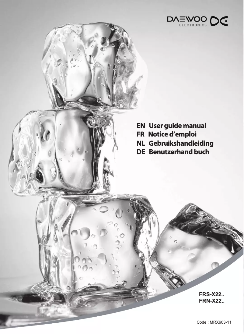 Page 1 de la notice Manuel utilisateur Daewoo FRN-X22F2