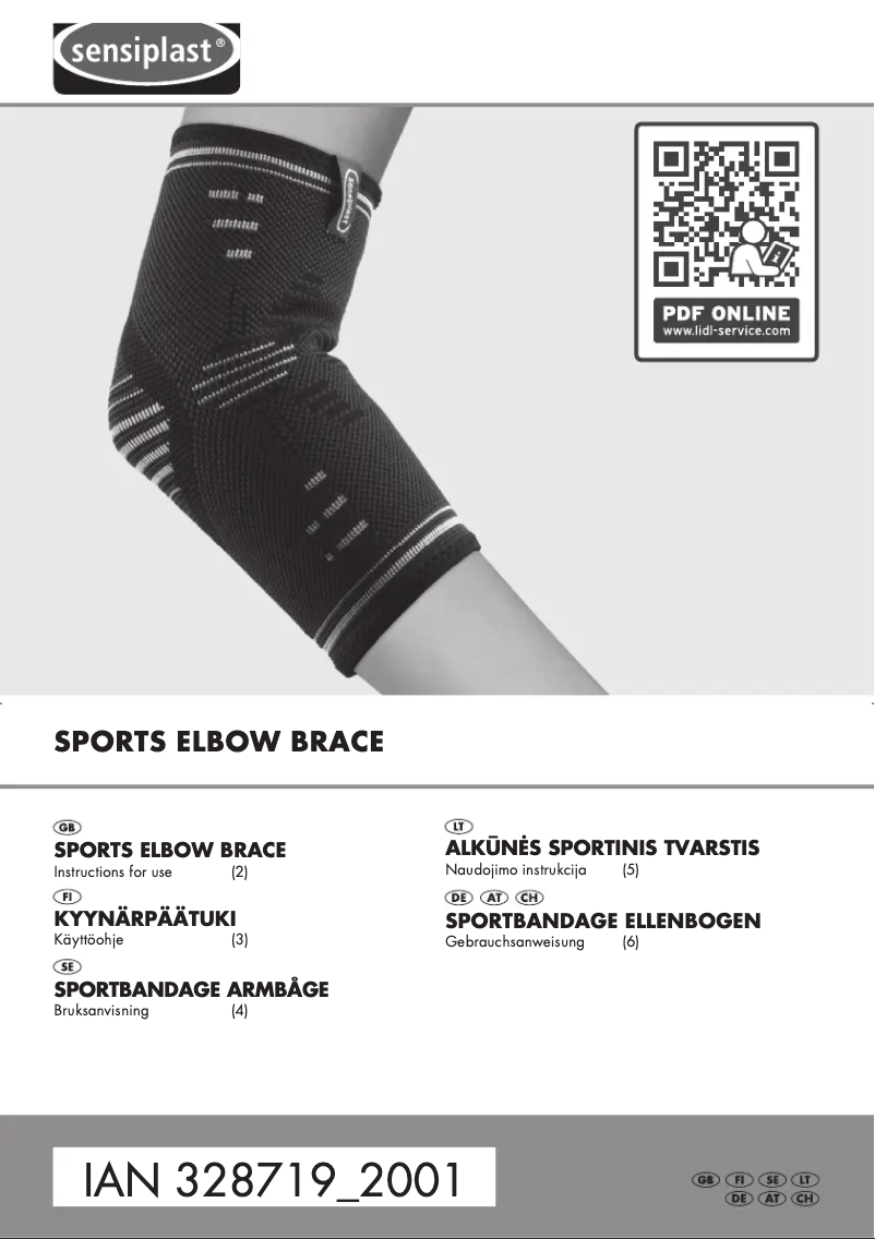 Page 1 de la notice Manuel utilisateur Sensiplast IAN 328719
