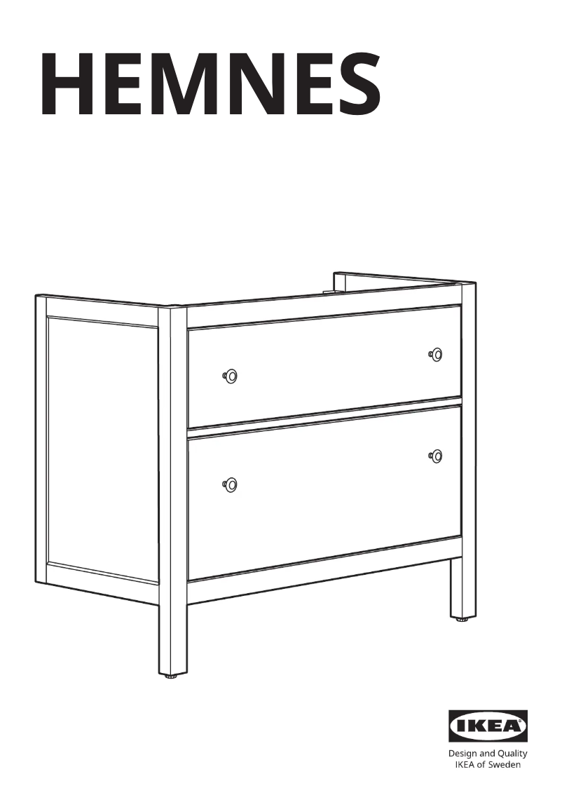 Página 1 del manual Manual de usuario Ikea HEMNES 603.487.95