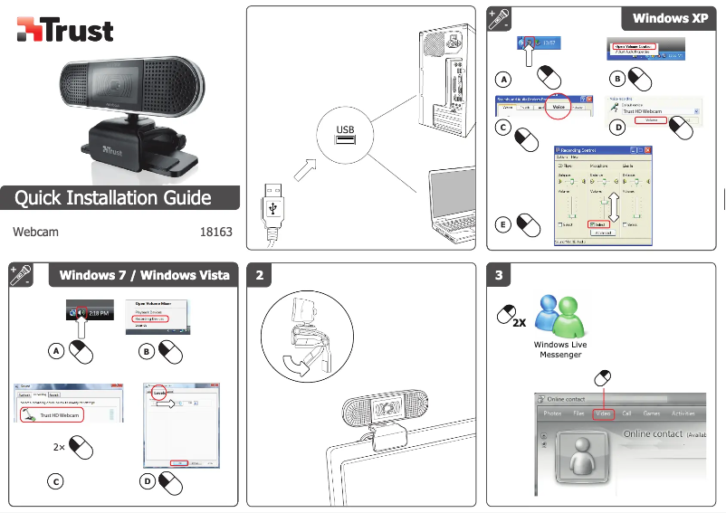 Page 1 de la notice Manuel utilisateur Trust Zyno