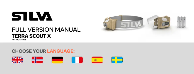 Page 1 de la notice Manuel utilisateur Silva Terra Scout X