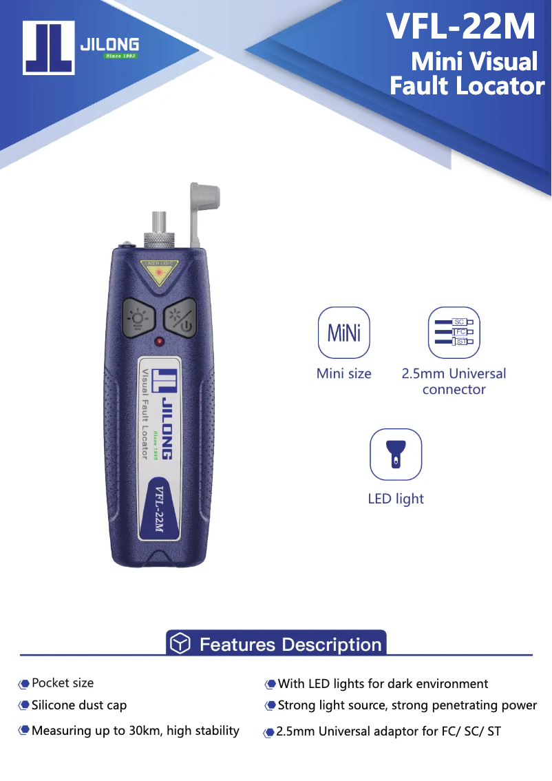 Page 1 de la notice Manuel utilisateur JILONG VFL-22M