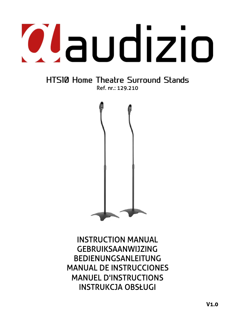 Page 1 de la notice Manuel utilisateur Audizio HTS10