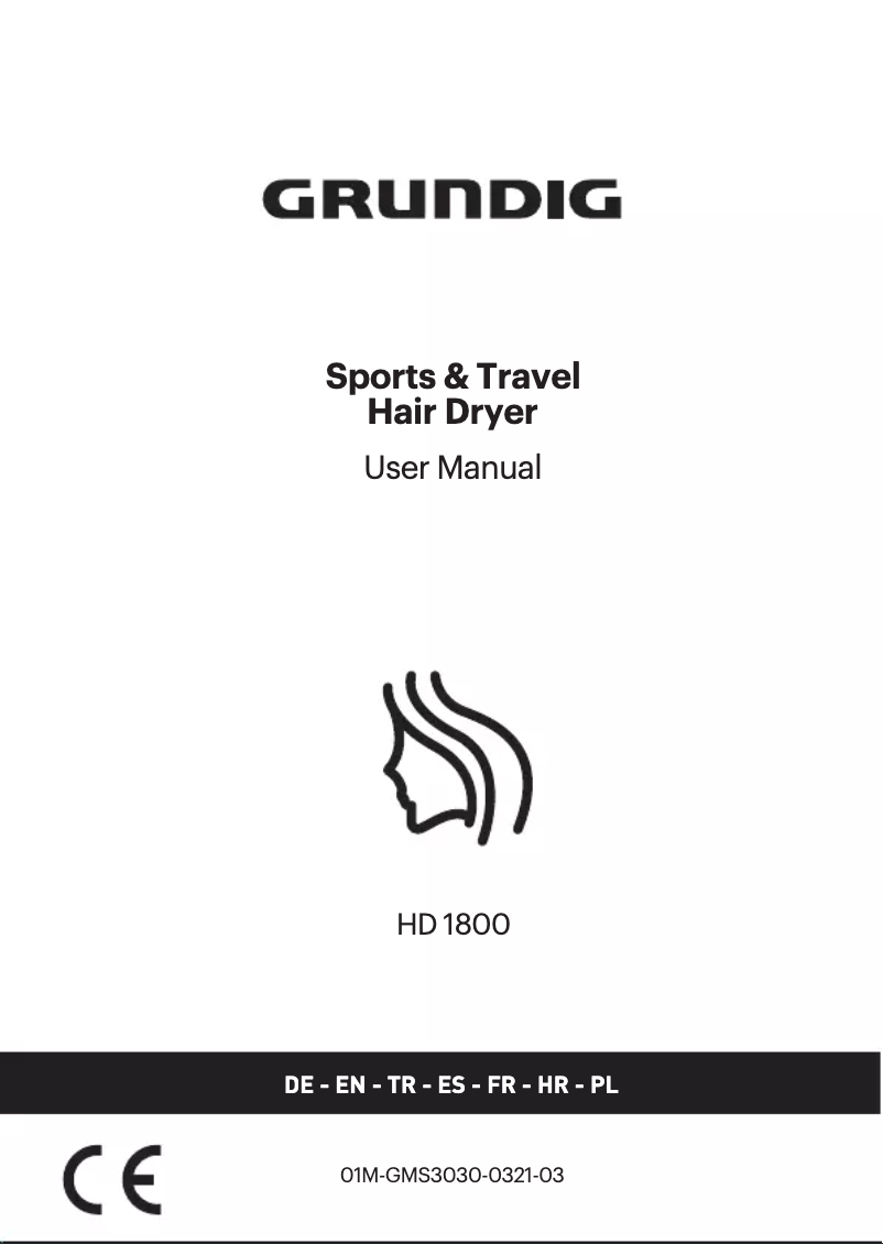 Page 1 de la notice Manuel utilisateur Grundig HD 1800