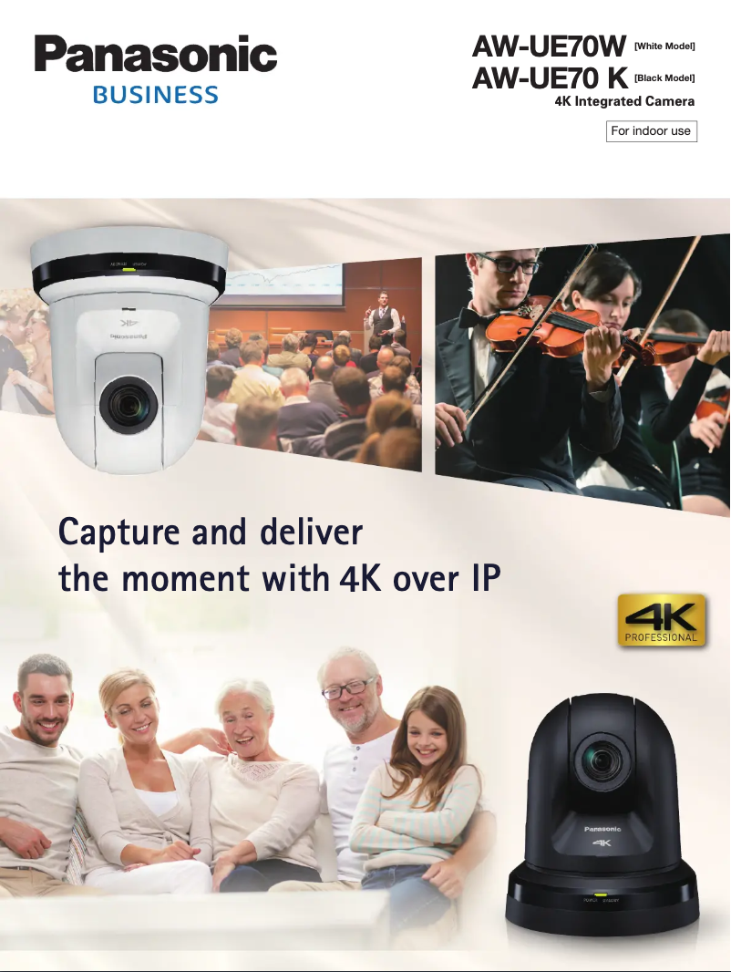 Página 1 del manual Folleto Panasonic AW-UE70