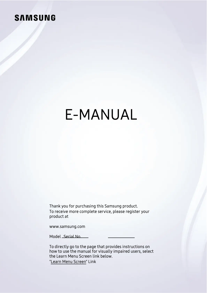 Página 1 del manual Manual de usuario Samsung QN60Q60BAFXZA