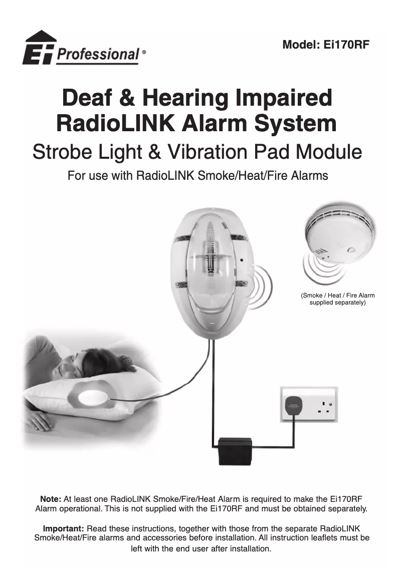 Página 1 del manual Manual de usuario Ei Electronics Ei170RF