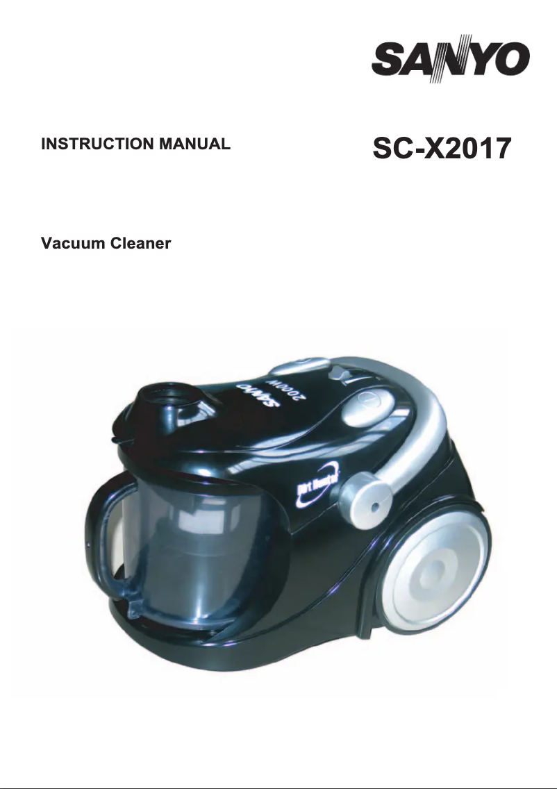 Page 1 de la notice Manuel utilisateur Sanyo SC-X2017