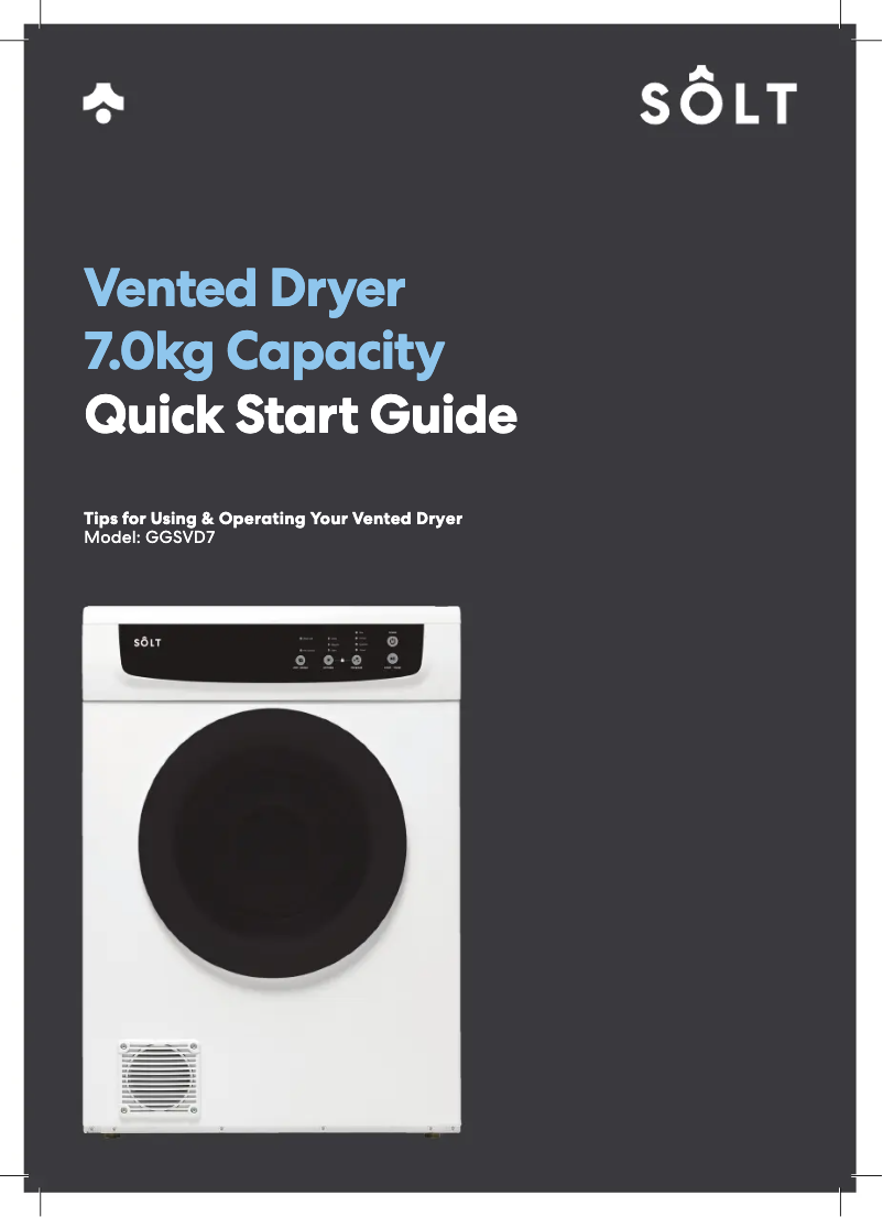 Page 1 de la notice Guide de démarrage rapide Sôlt GGSVD7