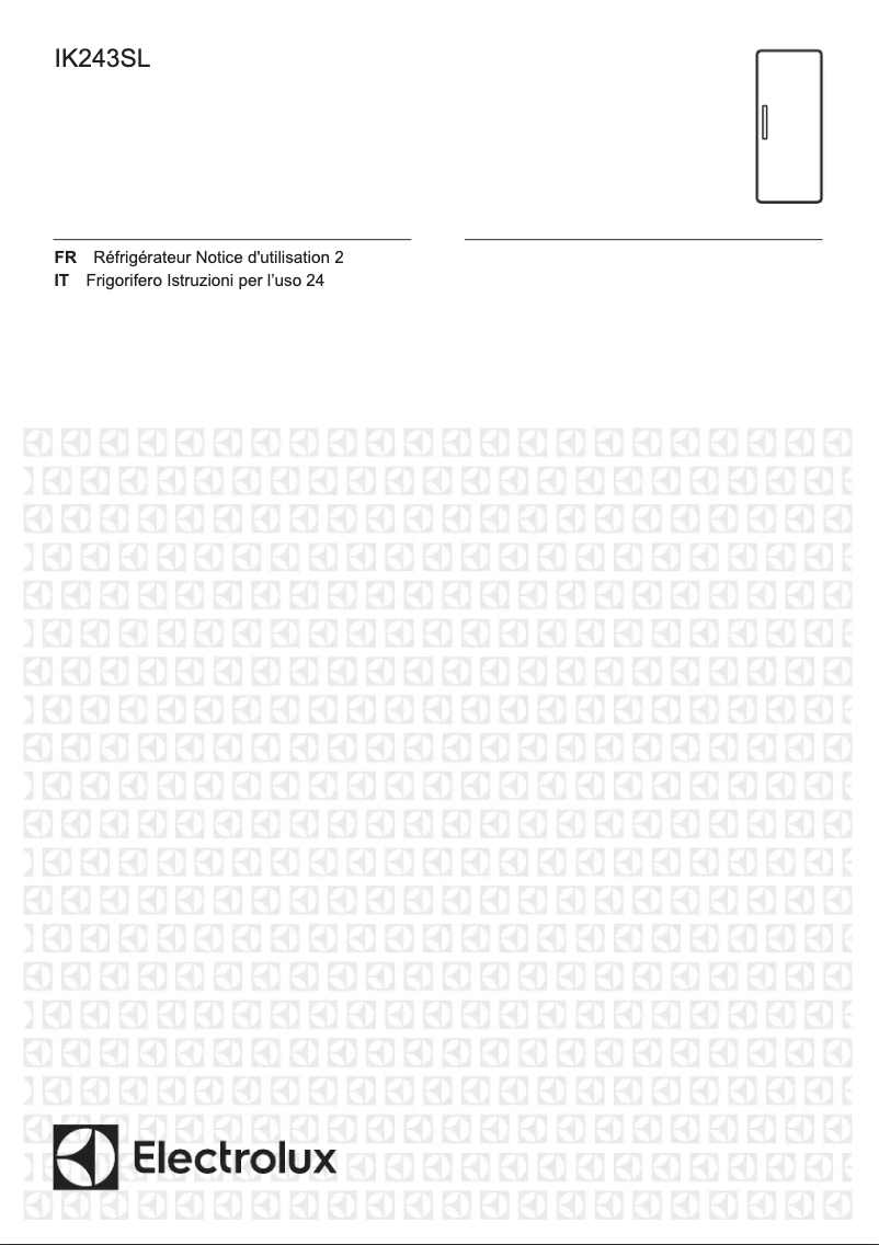 Página 1 del manual Manual de usuario Electrolux IK243SL