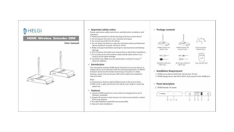 Página 1 del manual Manual de usuario HELGI HLG0388