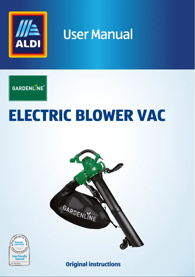 Page 1 de la notice Manuel utilisateur Gardenline GLLS 3002 UK