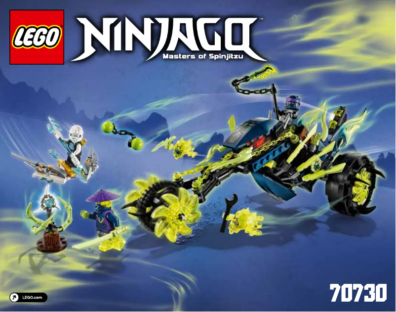 Page 1 de la notice Manuel utilisateur Lego Ninjago 70730