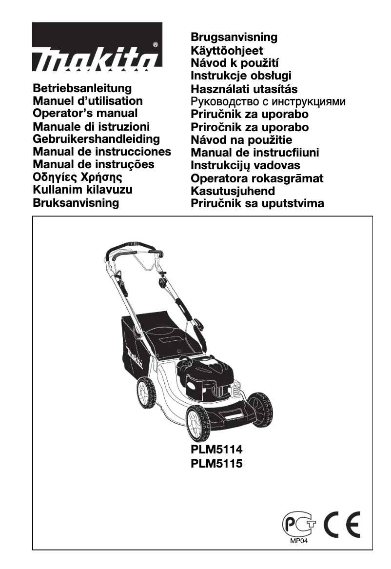 Page 1 de la notice Manuel utilisateur Makita PLM5114