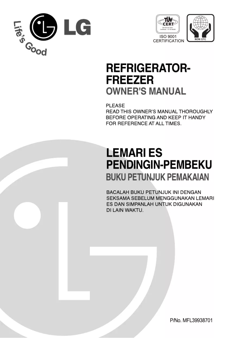 Page 1 de la notice Manuel utilisateur LG GN-M562YLY