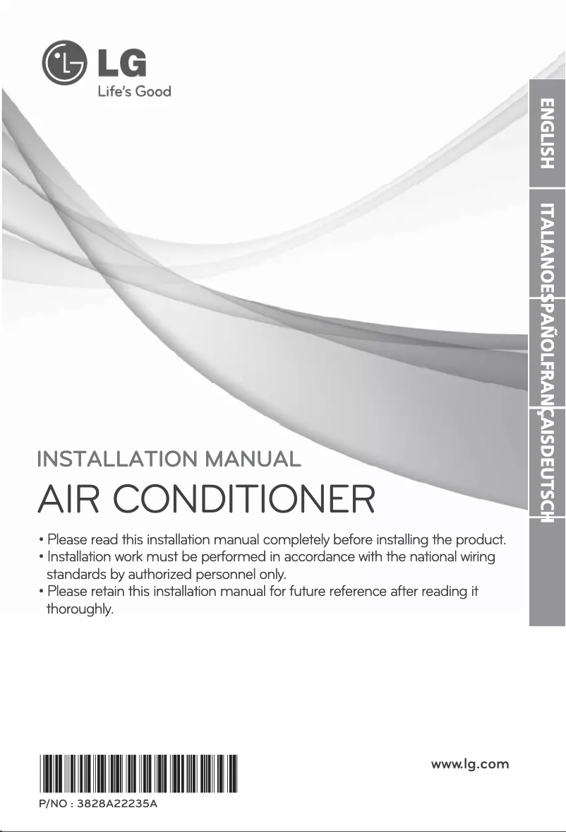 Page 1 de la notice Guide d'installation LG MC09AHV