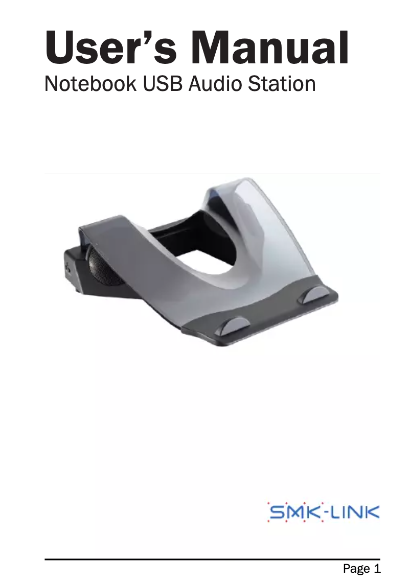 Page 1 de la notice Manuel utilisateur SMK-Link VP3610