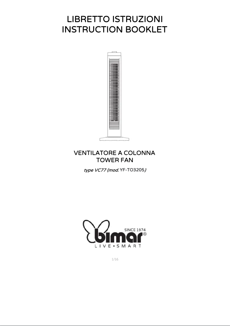 Página 1 del manual Manual de usuario Bimar VC77