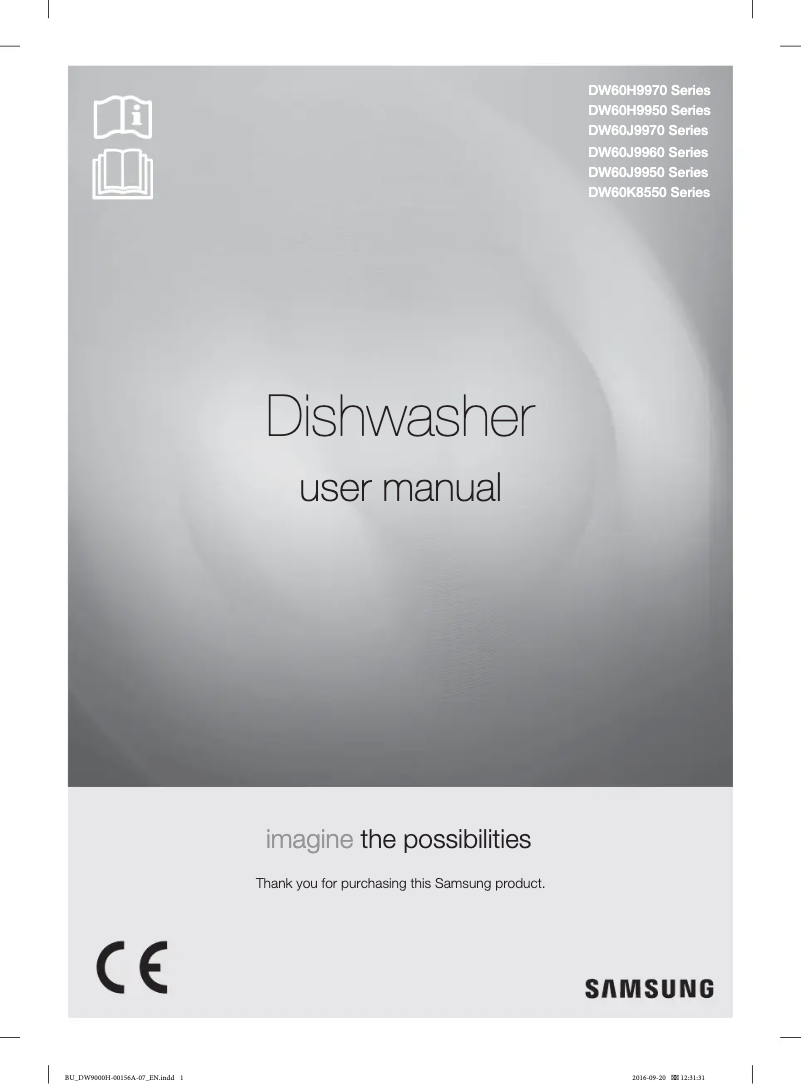 Página 1 del manual Manual de usuario Samsung DW60J9950SS