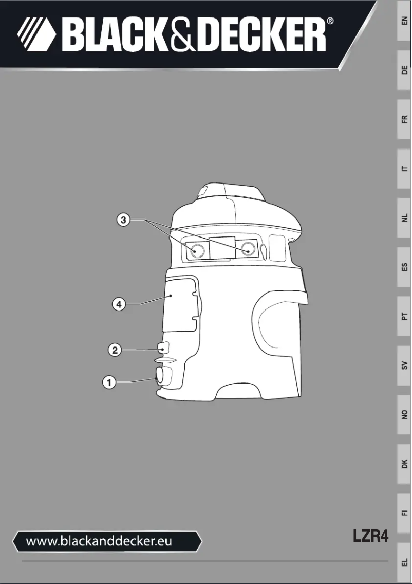 Page 1 de la notice Manuel utilisateur Black & Decker LZR4