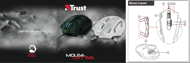 Page 1 de la notice Manuel utilisateur Trust GXT 155W