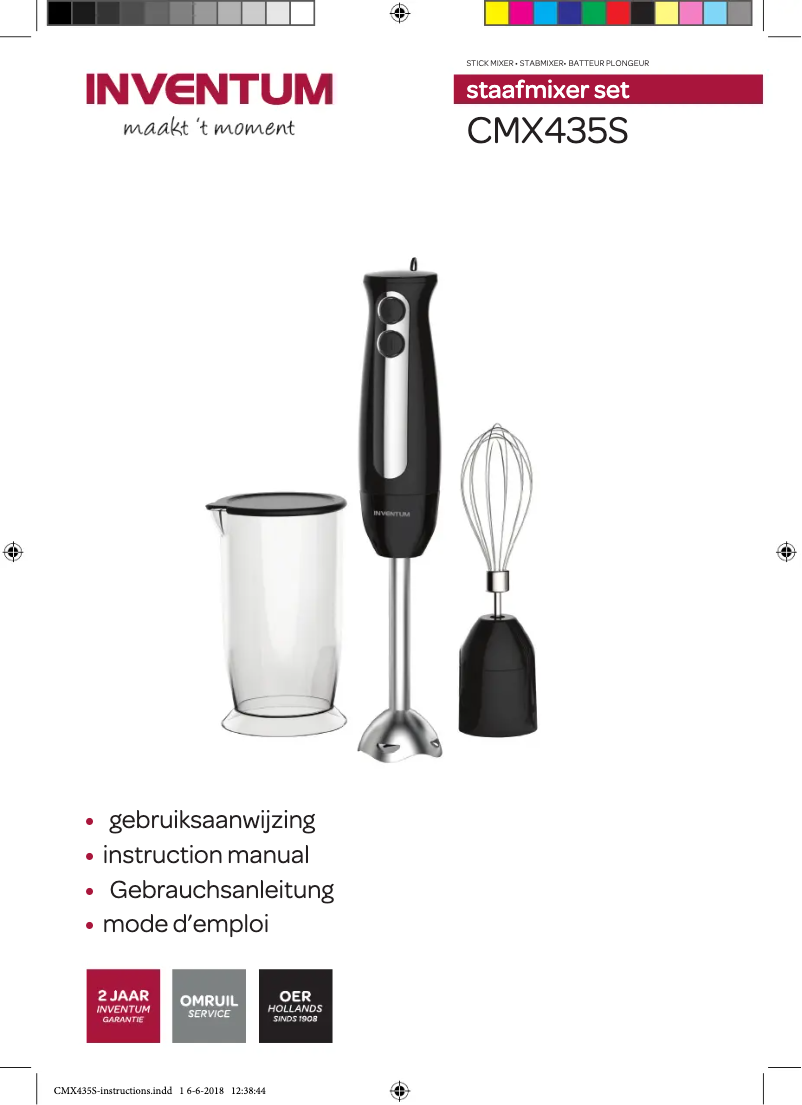 Page 1 de la notice Manuel utilisateur Inventum CMX435S