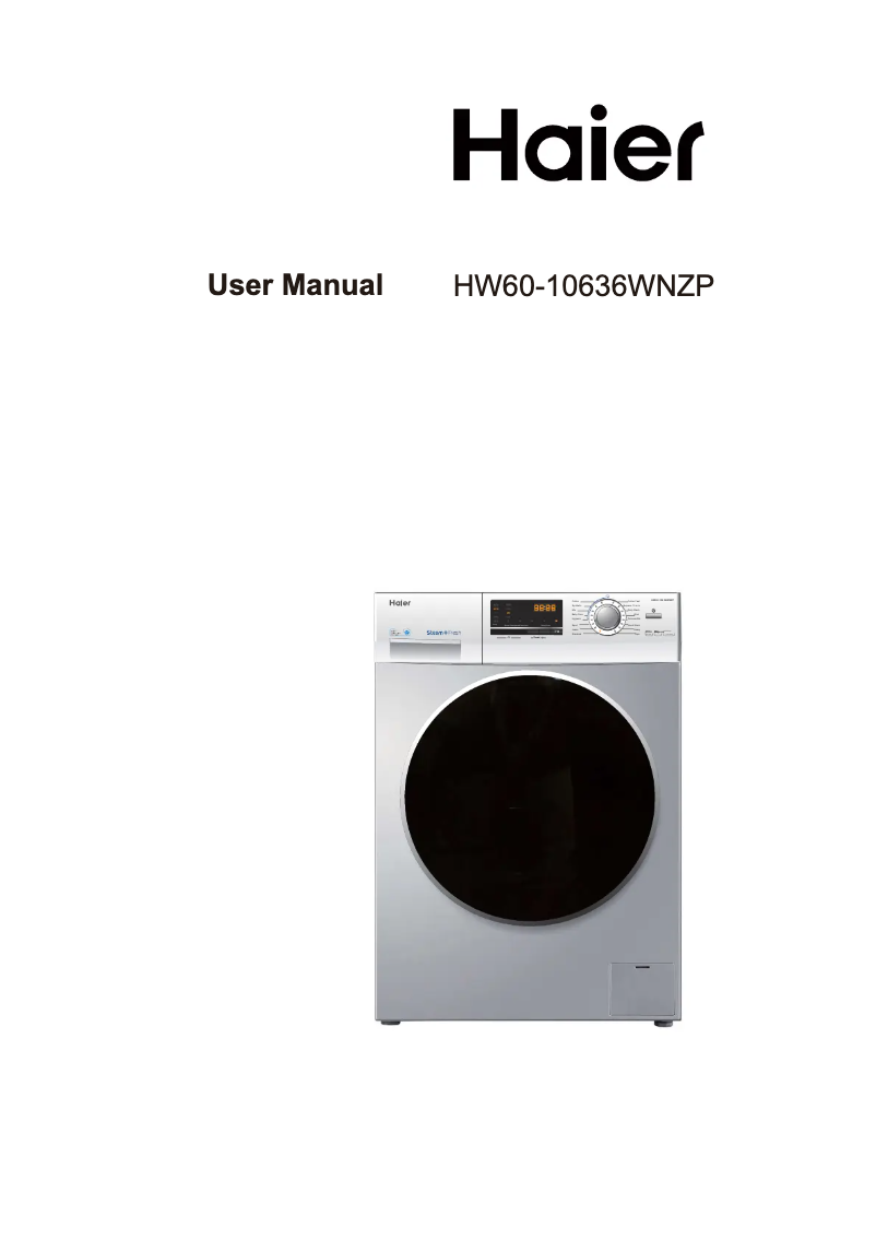 Página 1 del manual Manual de usuario Haier HW60-10636WNZP