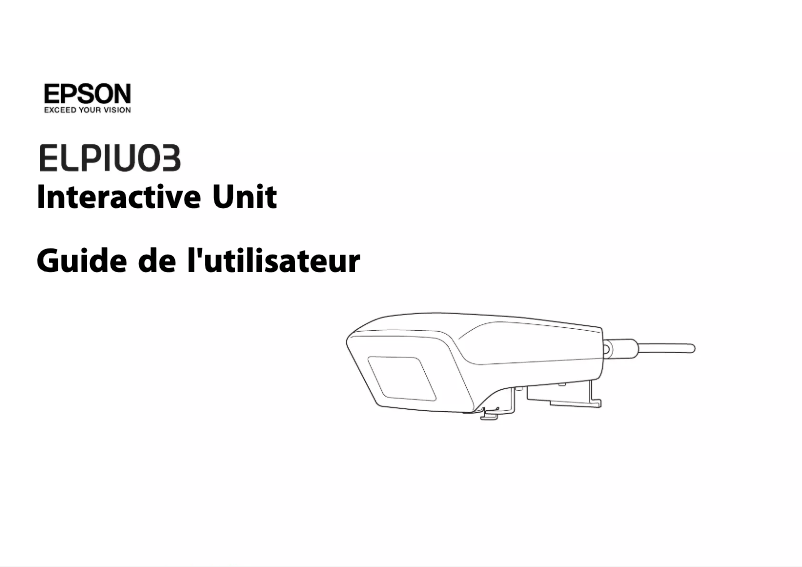 Página 1 del manual Manual de usuario Epson EB-420