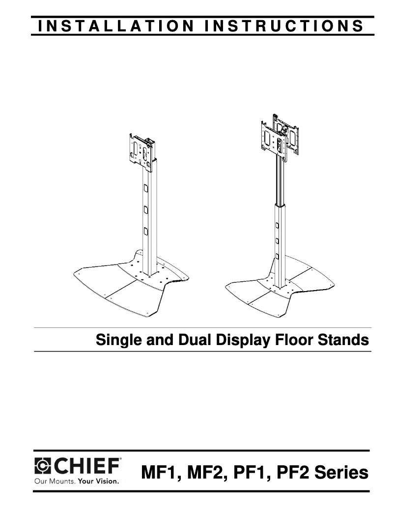 Page 1 de la notice Manuel utilisateur Chief MF16000S