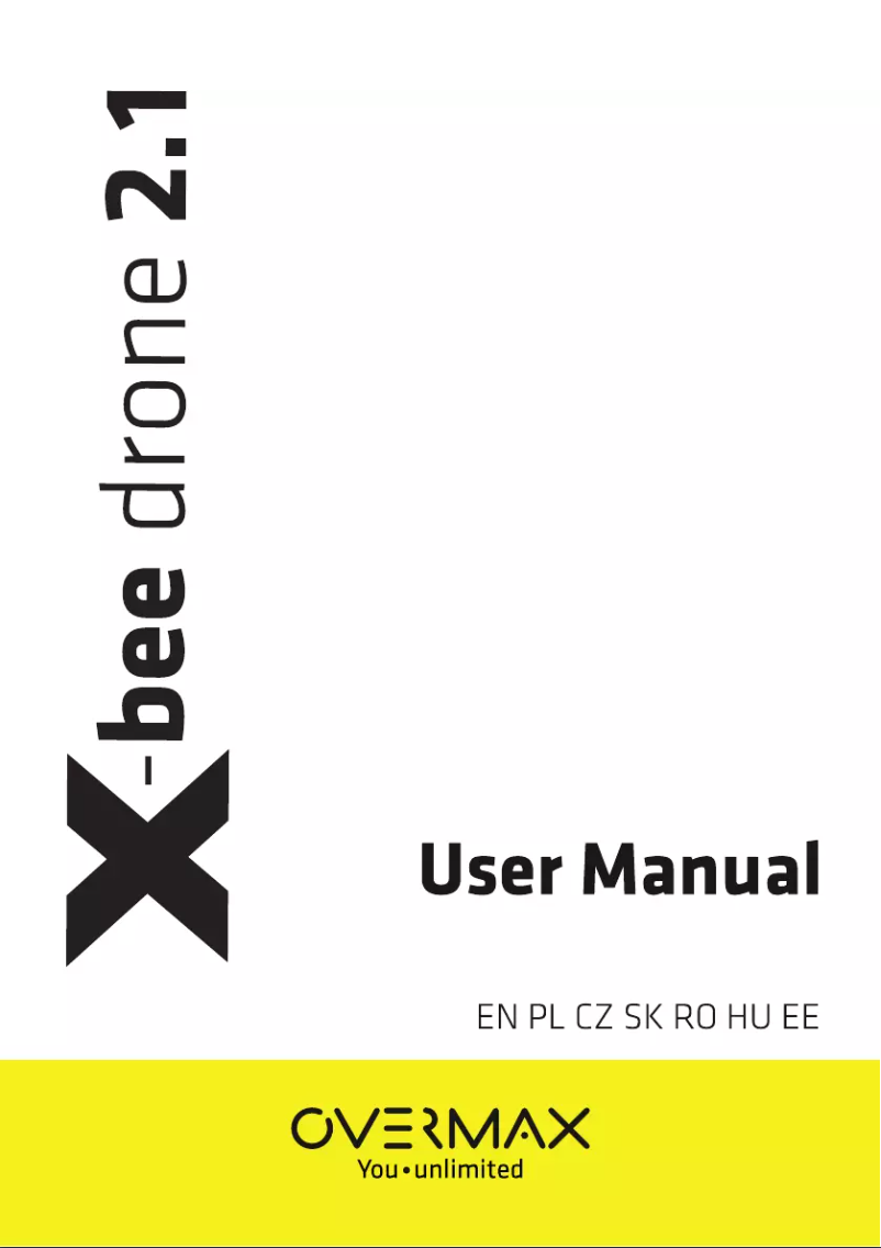 Page 1 de la notice Manuel utilisateur Overmax X-bee drone 2.1