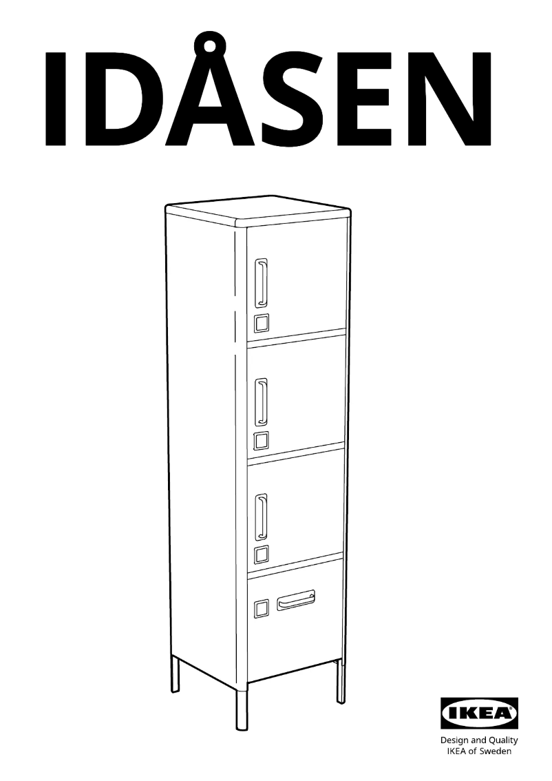 Page 1 de la notice Manuel utilisateur Ikea IDÅSEN 104.964.01