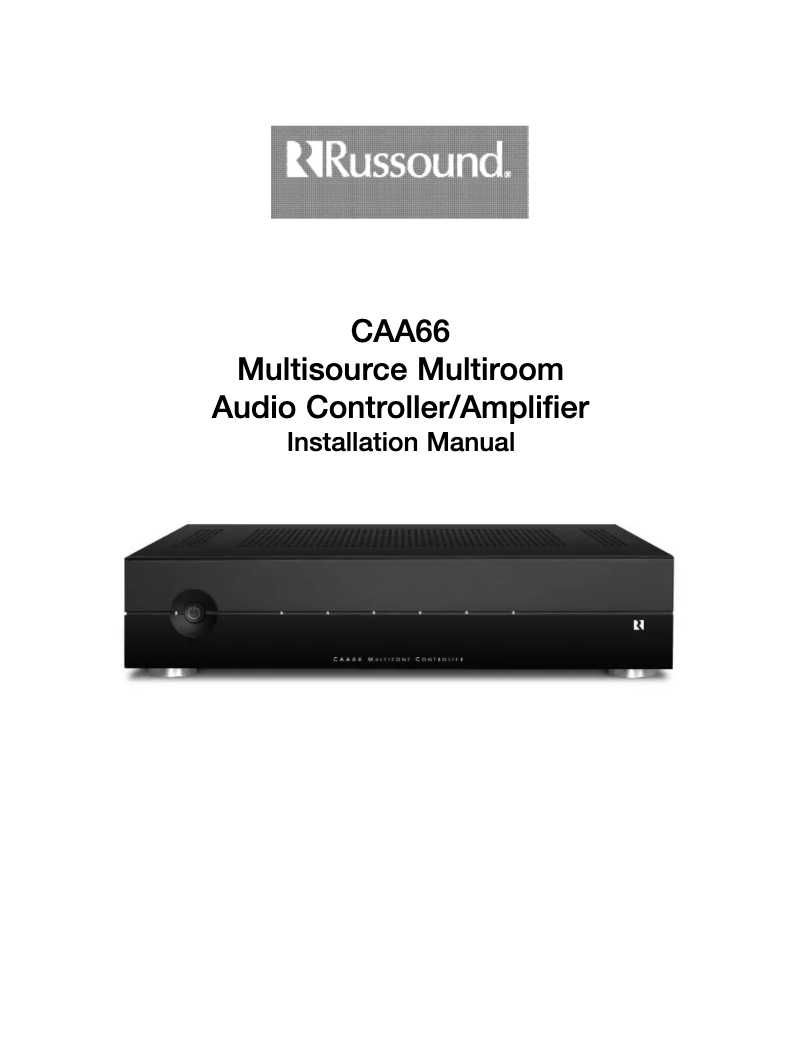 Page 1 de la notice Manuel utilisateur Russound CAA66
