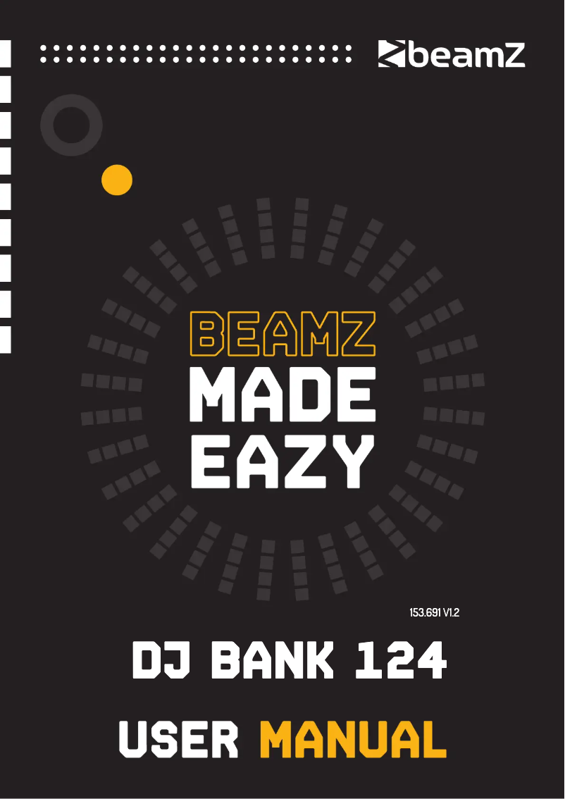 Page 1 de la notice Manuel utilisateur BeamZ DJ Bank 124