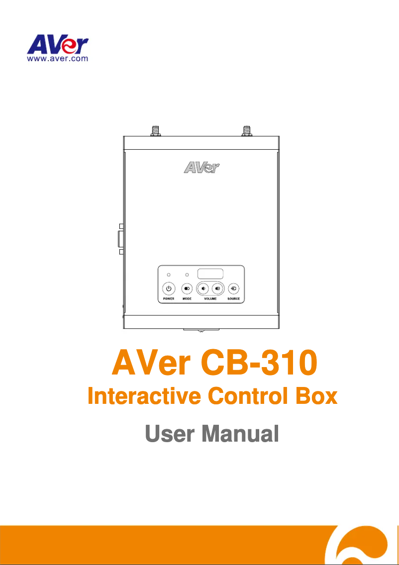 Page 1 de la notice Manuel utilisateur AVer CB-310
