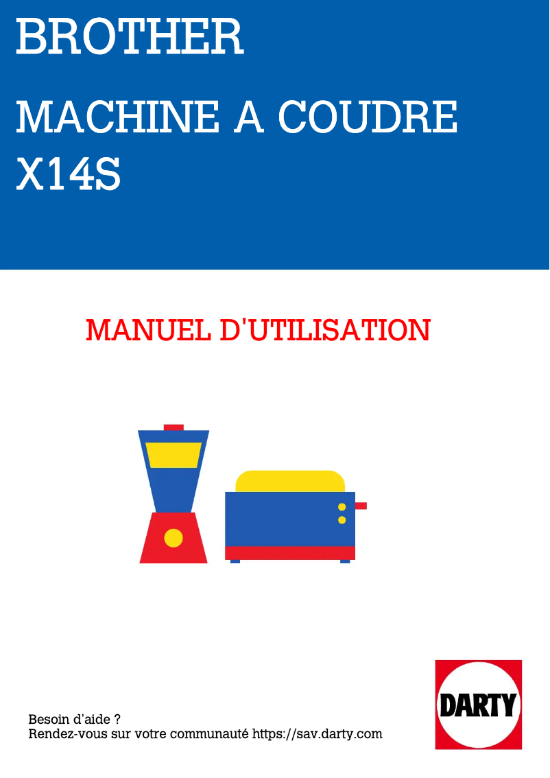 Page 1 de la notice Manuel utilisateur Brother X14