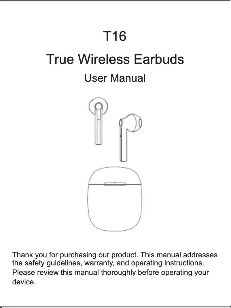 Page 1 de la notice Manuel utilisateur Letscom T16
