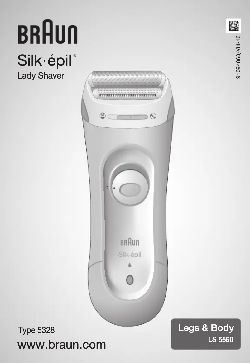 Page 1 de la notice Manuel utilisateur Braun Silk&Soft BodyShave LS5560
