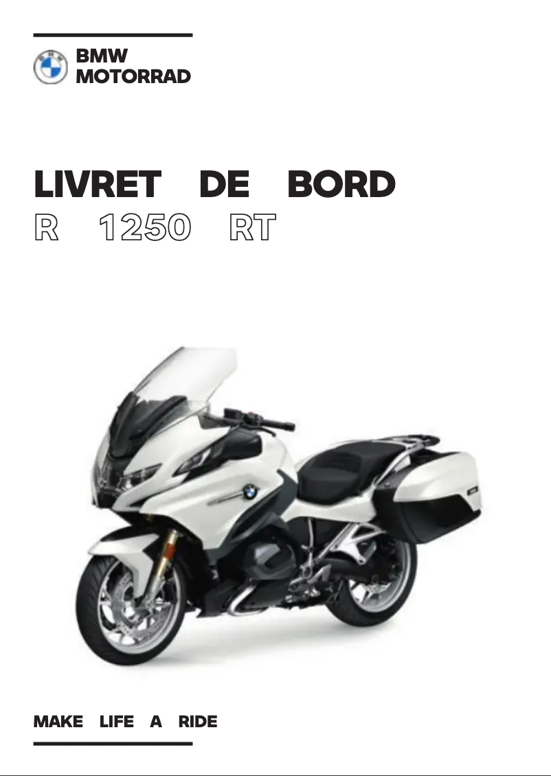 Image de la première page du manuel de l'appareil R 1250 RT (2024)