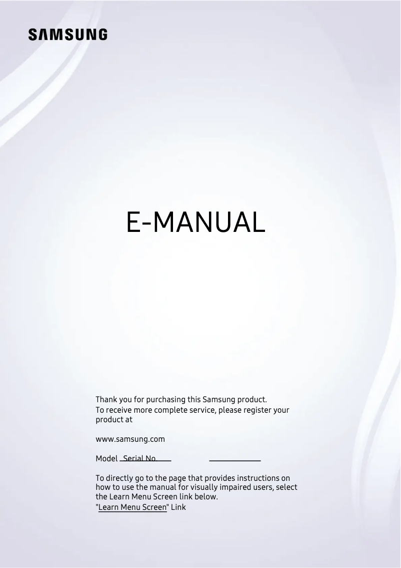 Página 1 del manual Manual de usuario Samsung QN65QN85BAFXZA