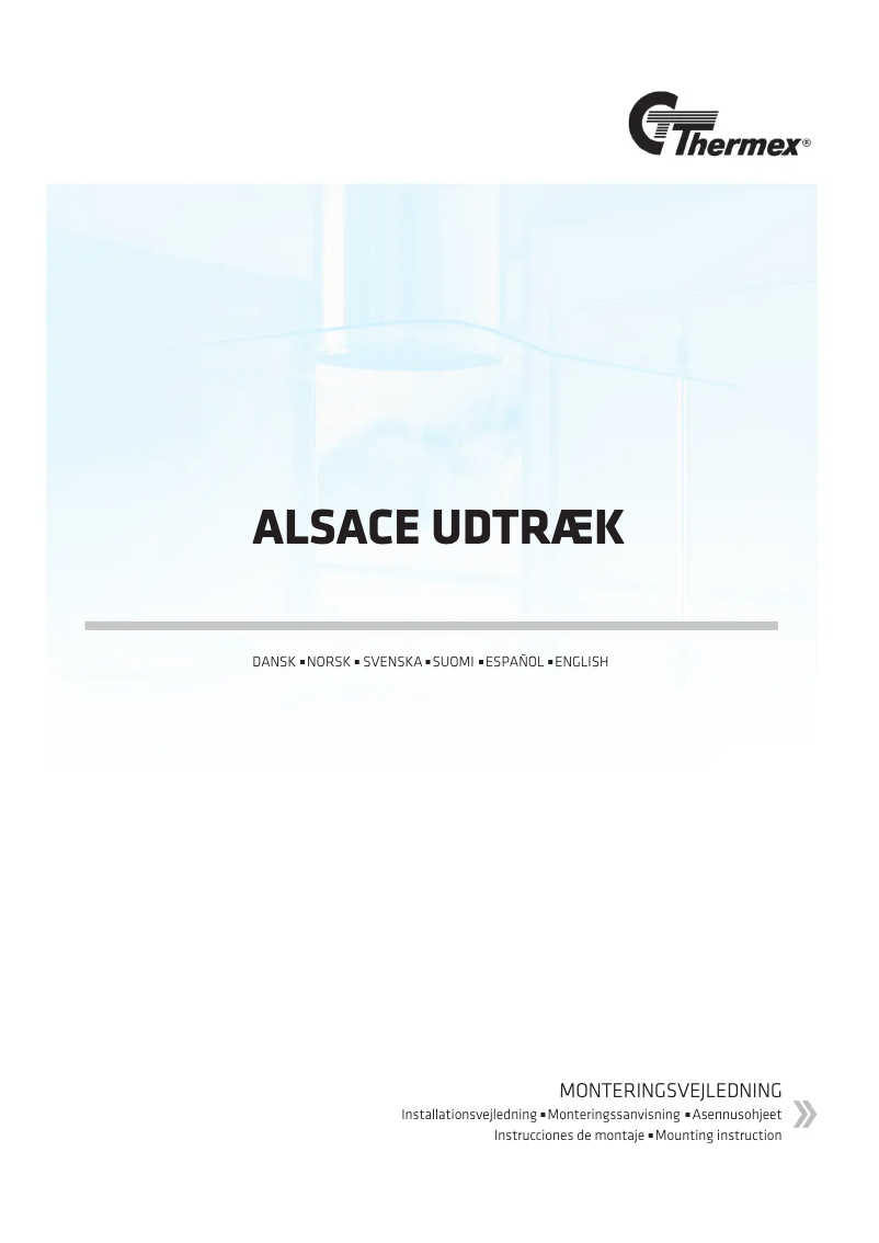 Page 1 de la notice Guide d'installation Thermex Alsace